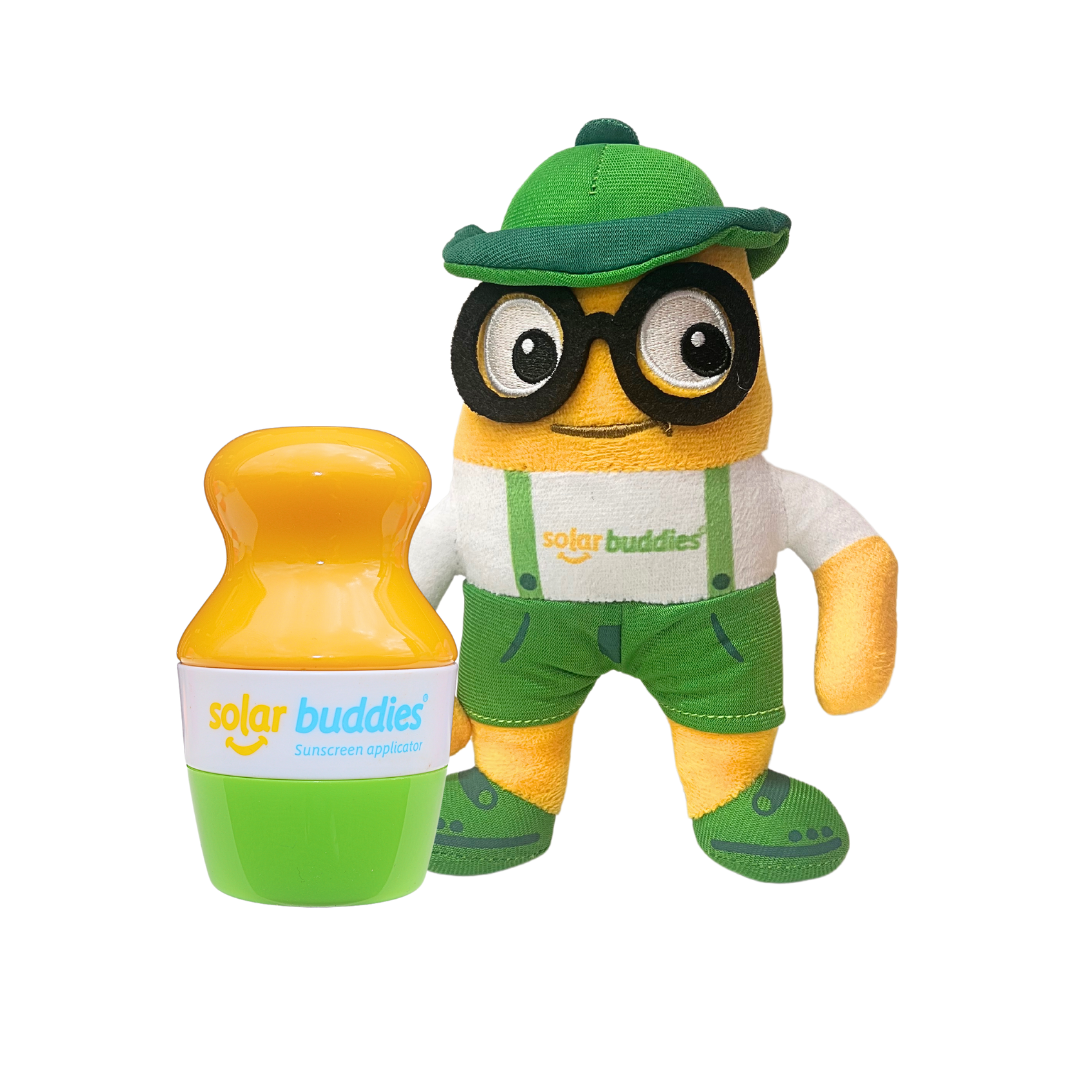 Solar Buddies Character Bundle – Plush Toy & Refillable Sunscreen Applicator