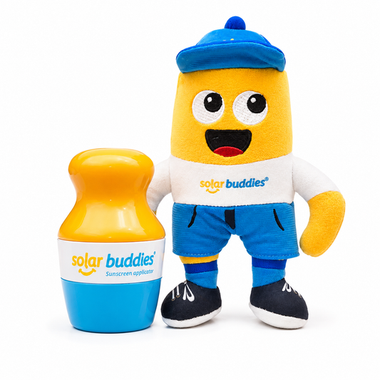 Solar Buddies Character Bundle – Plush Toy & Refillable Sunscreen Applicator